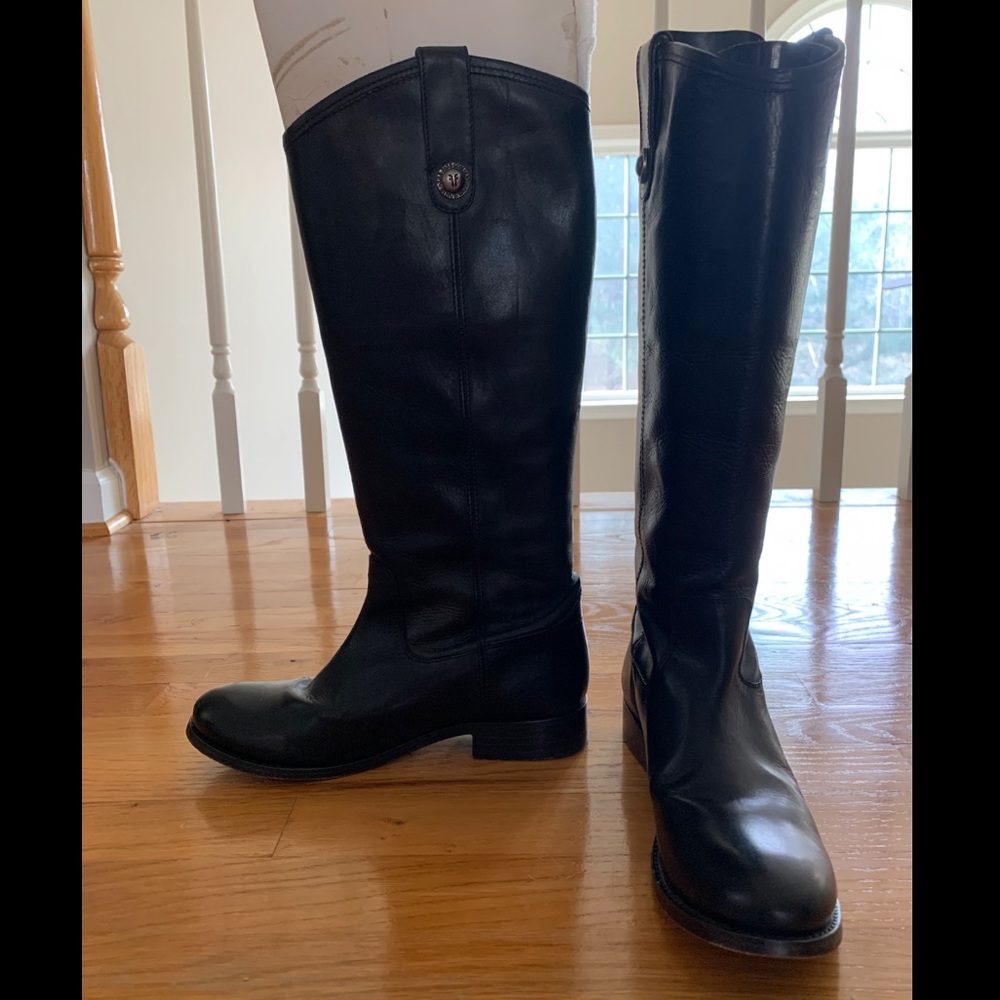 tall black Frye boots